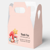 かわいいハッピーカウズ1歳の誕生日ありがとう フェイバーボックス (オープン)