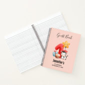 かわいいハッピーカウー1歳の誕生日 ノートブック (内部)