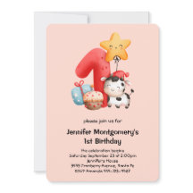 かわいいハッピーカウー1歳の誕生日