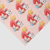 かわいいハッピーカウー1歳の誕生日 薄葉紙 (詳細)