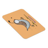 かわいいハッピーカリフォルニアウズラの漫画イラストレーション マグネット (右側)