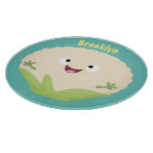 かわいいハッピーカリフラワー野菜の漫画 カッティングボード (角)