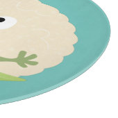 かわいいハッピーカリフラワー野菜の漫画 カッティングボード (角)