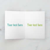 かわいいハッピーカリフラワー野菜の漫画 カード (内部)