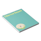 かわいいハッピーカリフラワー野菜の漫画 ノートパッド (アングル)
