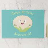 かわいいハッピーカリフラワー野菜の漫画 ペーパーパッド (インサイチュ)