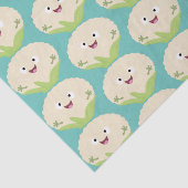 かわいいハッピーカリフラワー野菜の漫画 薄葉紙 (詳細)