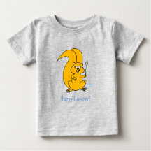 かわいいハッピーカンパーリス夏のベビーTシャツ