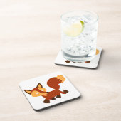 かわいいハッピーカートゥーンキツネコースターセット コースター (右側)