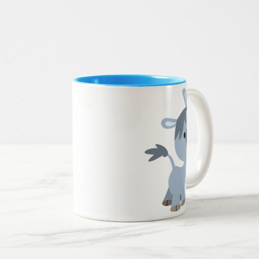 かわいいハッピーカートゥーンベビーユニコーンマグ ツートーンマグカップ (正面右)