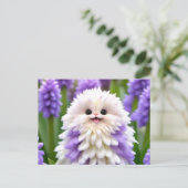 かわいいハッピーガーデンフラワー ポストカード (スタンド正面)