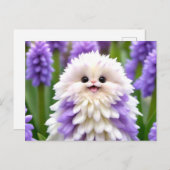 かわいいハッピーガーデンフラワー ポストカード (正面/裏面)