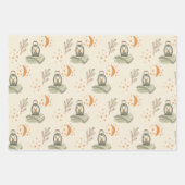 かわいいハッピーキャンパーアウトドアアドベンチャー ラッピングペーパーシート (正面2)