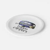 かわいいハッピーキャンパーズワードアートパーティー ペーパープレート (アングル)