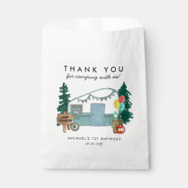 かわいいハッピーキャンパーバンツリーズキャンピング1st誕生日 フェイバーバッグ