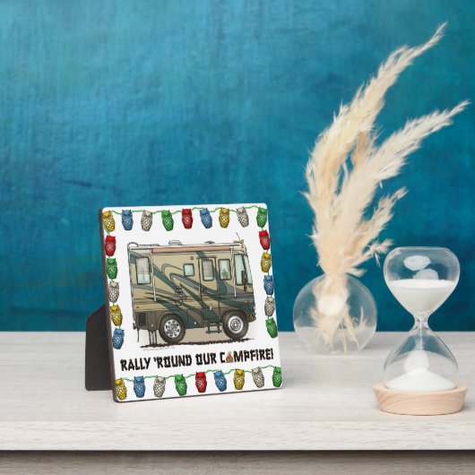 かわいいハッピーキャンパービッグRVコーチモーターホーム フォトプラーク (インサイチュ)