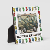 かわいいハッピーキャンパービッグRVコーチモーターホーム フォトプラーク (正面)