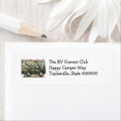 かわいいハッピーキャンパービッグRVコーチモーターホーム ラベル (インサイチュ)