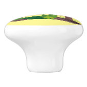 かわいいハッピーギボンエイプアニメイラストレーション セラミックノブ (側面)