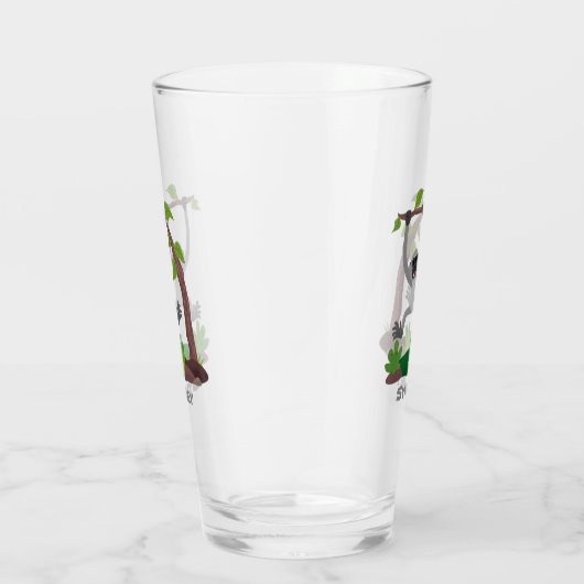 かわいいハッピーギボンエイプアニメイラストレーション タンブラーグラス (右)