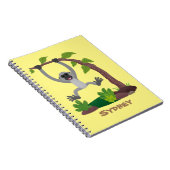 かわいいハッピーギボンエイプアニメイラストレーション ノートブック (右側)