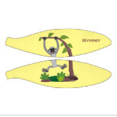 かわいいハッピーギボンエイプアニメイラストレーション ミニバスケットボール (パネル)