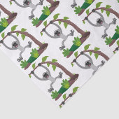 かわいいハッピーギボンエイプアニメイラストレーション 薄葉紙 (詳細)