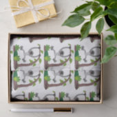 かわいいハッピーギボンエイプアニメイラストレーション 薄葉紙 (ギフト)