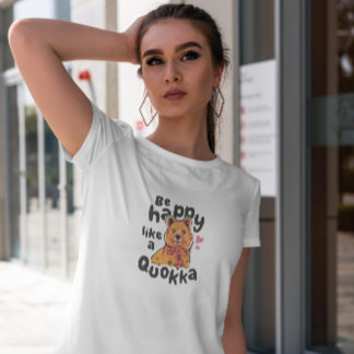 かわいいハッピークオッカ Tシャツ