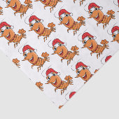 かわいいハッピークリスマスエビの漫画イラストレーション 薄葉紙 (詳細)