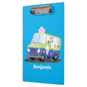 かわいいハッピークリームトラック漫画 クリップボード (左)