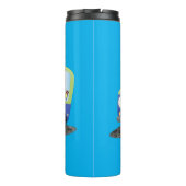 かわいいハッピークリームトラック漫画 タンブラー (裏面)