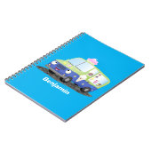 かわいいハッピークリームトラック漫画 ノートブック (左側)