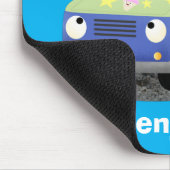 かわいいハッピークリームトラック漫画 マウスパッド (コーナー)