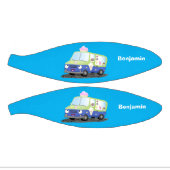 かわいいハッピークリームトラック漫画 ミニバスケットボール (パネル)