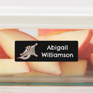 かわいいハッピーグライダーパーソナライズされた漫画 ラベル