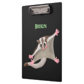 かわいいハッピーグライダー漫画イラストレーション クリップボード (左)