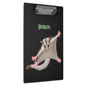 かわいいハッピーグライダー漫画イラストレーション クリップボード (右)