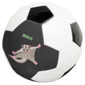 かわいいハッピーグライダー漫画イラストレーション サッカーボール (3/4)