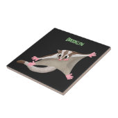 かわいいハッピーグライダー漫画イラストレーション タイル (側面)