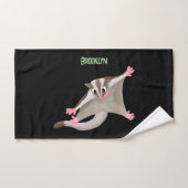 かわいいハッピーグライダー漫画イラストレーション バスタオルセット (ハンドタオル)