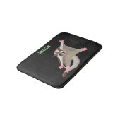 かわいいハッピーグライダー漫画イラストレーション バスマット (アングル)