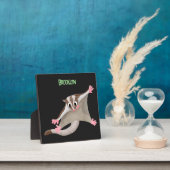 かわいいハッピーグライダー漫画イラストレーション フォトプラーク (インサイチュ)