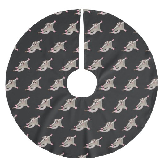 かわいいハッピーグライダー漫画イラストレーション ブラッシュドポリエステルツリースカート (正面)