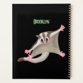 かわいいハッピーグライダー漫画イラストレーション プランナー手帳 (裏面)