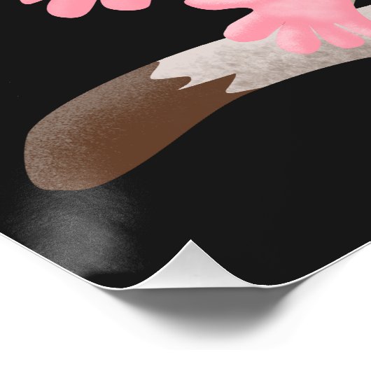 かわいいハッピーグライダー漫画イラストレーション ポスター (コーナー)