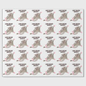 かわいいハッピーグライダー漫画イラストレーション ラッピングペーパー (フラット)