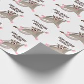 かわいいハッピーグライダー漫画イラストレーション ラッピングペーパー (角)