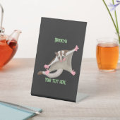 かわいいハッピーグライダー漫画イラストレーション 台座サイン (インサイチュ)