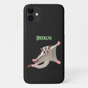 かわいいハッピーグライダー漫画イラストレーション iPhone 11 ケース